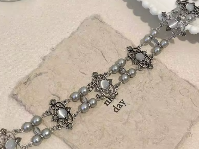 Baroque Pearl Choker Necklace 🤍