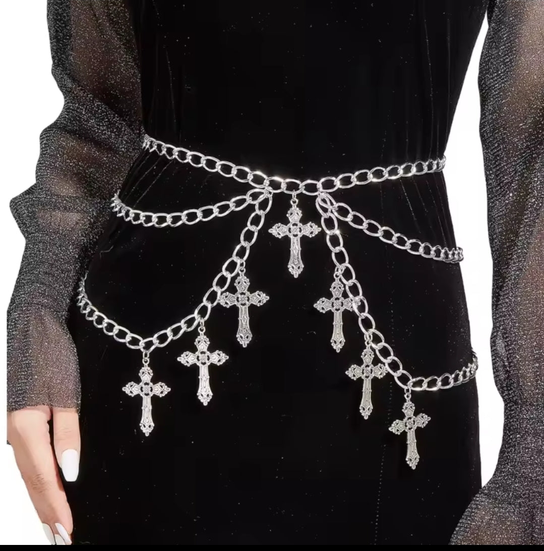 Belt Chain with Crosses (3 colors)