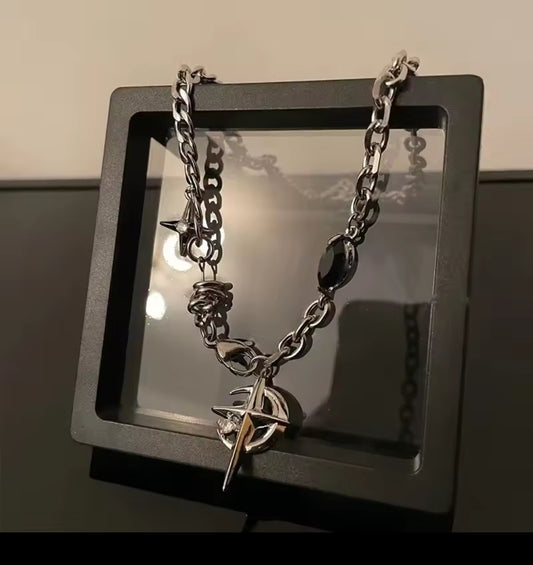 New collection : Punk stars necklace