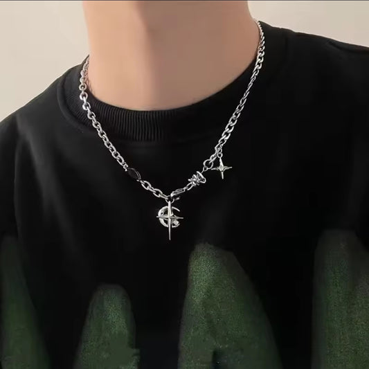 New collection : Punk stars necklace