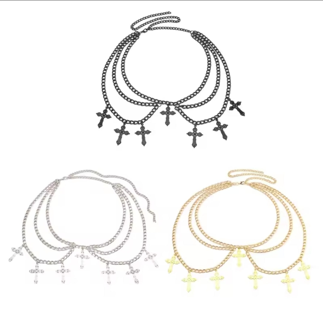 Belt Chain with Crosses (3 colors)